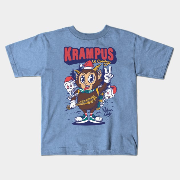 krampus is coming Kids T-Shirt by spoilerinc